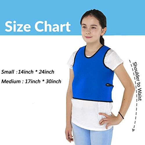 TOPARCHERY Sensory Compression Vest Sensory Processing Disorder Vest Deep Pressure Comfort for Autism Hyperactivity Mood Processing Disorders (Small 14” x 24”)