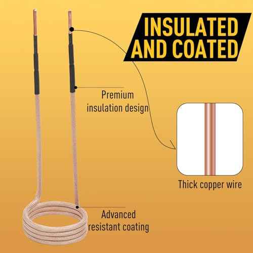 Induction Heater Coil Kit 10PCS, Induction Heater Coils with Varying Lengths with Flexibility and Long Lifespan for Magnetic Induction Heater Bolt Removal,Gold