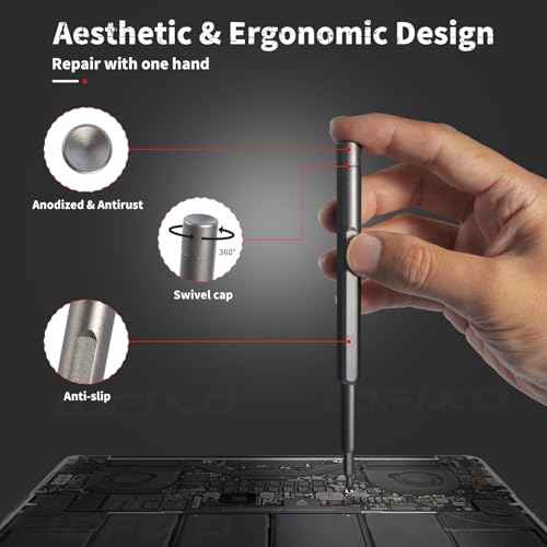 Screwdriver Set Star Pentalobe P5/P2 Triangle Triwing Y000 Y00 for Iphone/macbook/laptop/PC/xbox/Switch Controller Screwdriver Phillips,FlatHead Glasses Repair Kit Compatible with torx T8/T6/T5/T9/T10
