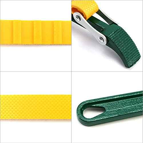 QWORK 9" Belt Strap Wrench, Multi-Purpose Adjustable Strap Oil Filter Strap Opener Wrench with 19 11/16" Capacity Adjustable Strap