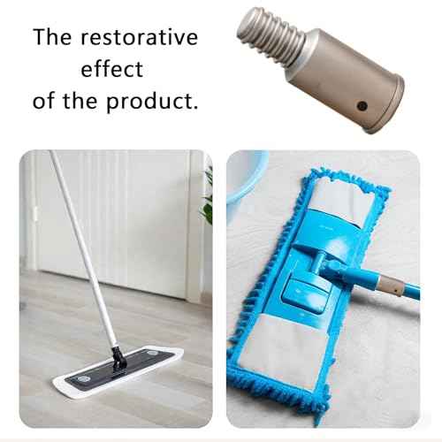 Broom Handle Threaded End Replacement for Extension Poles 1 Inch and 3/4 Inch Threaded Tips for Repairing and Connecting Compatible with Most Standard Broom Extension Poles