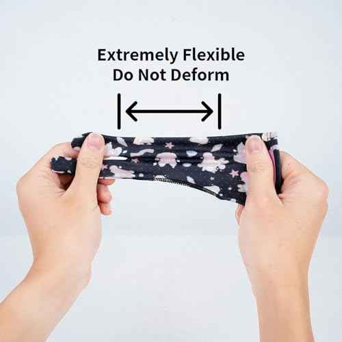 Artist Drawing Glove, Two-Finger Digital Art Glove for Drawing Tablet/Pen Display/Monitor Cute Rabbit Print Universal for Right and Left Hand, M Blackpink Color