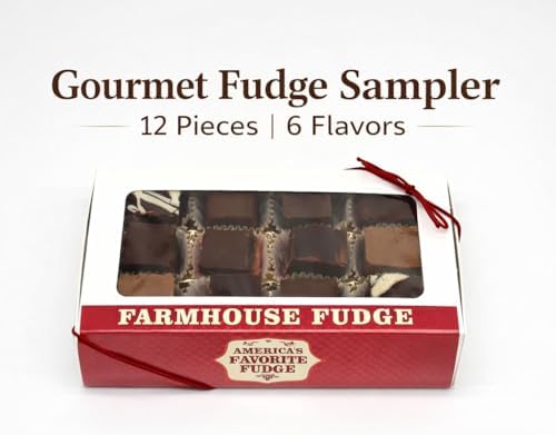 Gourmet Fudge Gift Box – 12 oz., 6 Assorted Flavors – Perfect for Anniversaries, Mother's Day, Birthdays, and Special Occasions – Creamy Homemade Fudge Gift