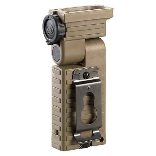Streamlight 14008 Sidewinder 55-Lumens LED Aviation Waterproof Flashlight with (2) AA Alkaline Batteries in Box, Coyote