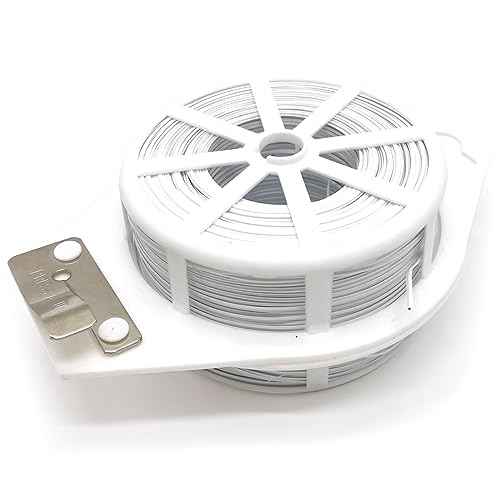 656ft (200m) Twist Ties, Garden Plant Ties with Cutter, Reusable Multifunctional Plant Ties, Fixing Vines Plant Support for Gardening Home Office(White)