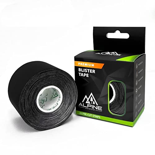 Blister Prevention Tape: Precut Strips, Water Resistant, Durable Strips for Mountaineering, Snow Shoeing, Running, Hiking, Climbing, Skiing and Snowboarding, Winter Sports
