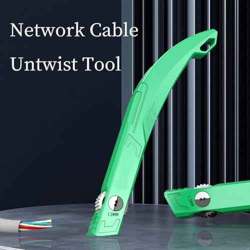 Wire Straightener & Untwist Tool for 1.3mm Crystal Network Cables ? Efficient Cable Comb and Wires Pair Separator