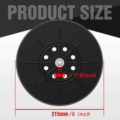 9 Inch 8 Holes Sander Pad Hook and Loop Drywall Backing Pad