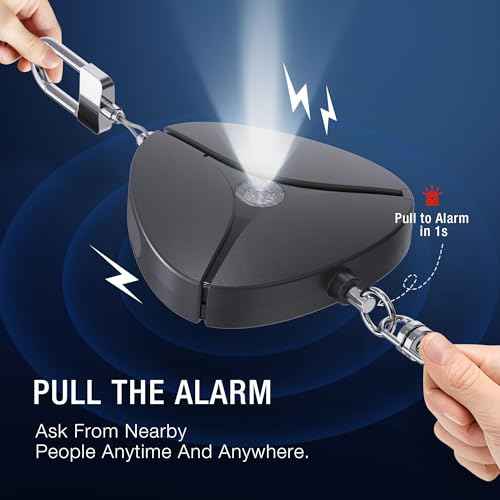 Hidden Camera Detector & GPS Tracker Detector ? Portable Bug Detector, Alarm & Flashlight, Travel Essentials & Personal Privacy And Security Keychain Set for Women, Gifts for Teen Girls - Self Defense