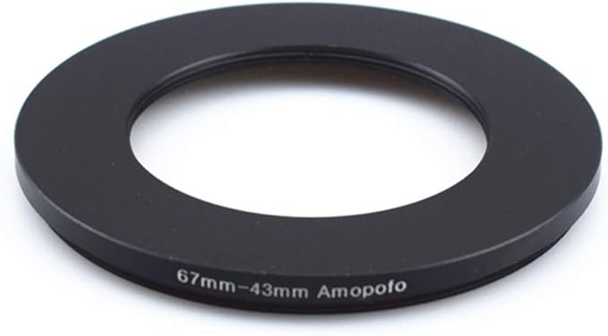 67mm to 43mm /67mm-43mm Step-Down Ring Filter Adapter for All Brands UV,ND,CPL,Metal Step-Down Ring Adapter