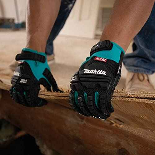 Makita T-04282 Advanced ANSI 2 Impact-Rated Demolition Gloves (Large)