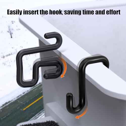 CNQLIS 8 Pack 3" Lineman Bucket Hooks for Blankets, Aerial Basket Hooks, Lineman Bucket Tool Holders, Tool Bag