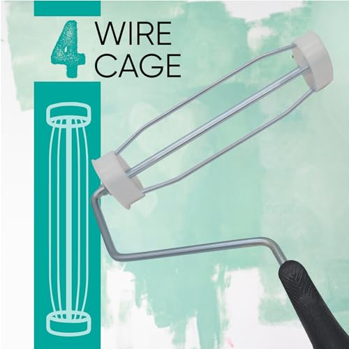 Paint Roller Frame, for Walls, Ceiling on All Surfaces 4-Wire Cage Frame, Choose 9" / 7" / 4" / 3" (7 Inch Frame)