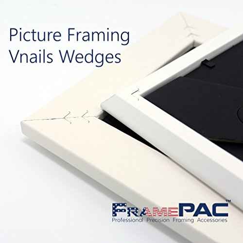 V Nails for Hardwood Picture Frames - 15mm (9/16 Inch) - [400 V-Nail Pack, Loose] - Ultra Strong Vnail Wedges for Picture Framing - Joining Picture Frame Corners
