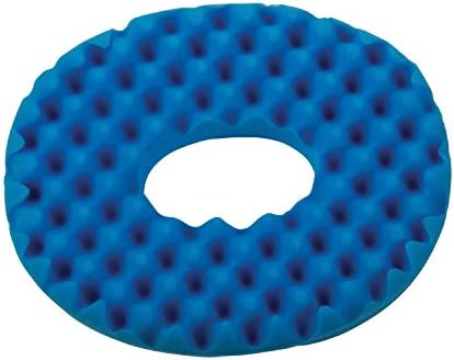DMI 16-inch Convoluted Molded Foam Ring Donut Pillow Seat Cushion for Hemorrhoids, Back Pain, Tailbone Relief Cushion, Navy (Pack of 4)