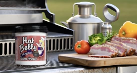 3 PACK HOT BELLY REAL BACON GREASE SHELF STABLE