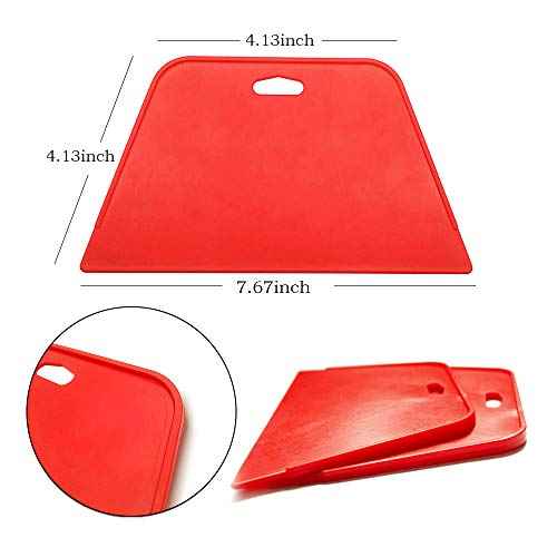 tiptopcarbon Wallpaper Smoothing Tool with 8 Inch Scraper for Contact Paper Adhesive Vinyl 10pcs/Pack