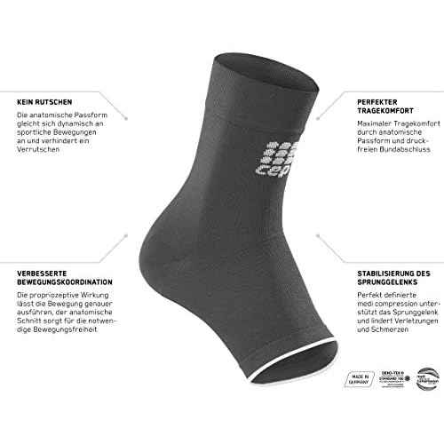 CEP ortho ankle sleeve, black/grey, unisex II