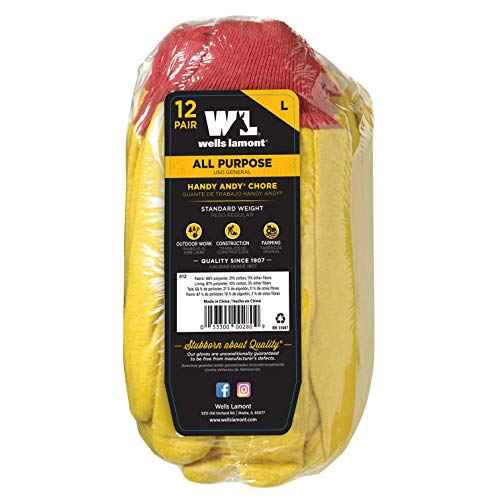 Wells Lamont Men's Work Gloves, Handy Andy Gold Gloves