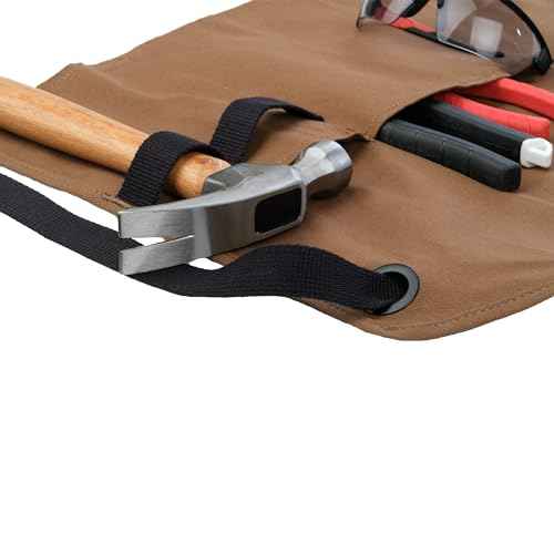 WOLVERINE Guardian Cotton Work Apron Durable & Comfortable for the Hardest Workers with Reinforced Pockets, Cross Strap Support and Quick Access Chest Pocket Brown
