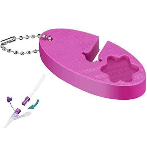 Purple Hand Wrench Keychain,Remove Tool For G-Tube Type Adapter