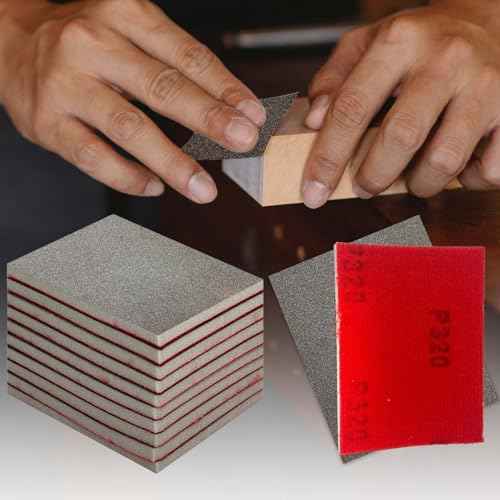 Sanding Sponge Set, 20 Pcs 320 Grit Sanding Block Pads Dry Wet Sanding Sponge Soft Foam Fine Drywall Sandpaper for Crafts Furniture Wood Model Drywall Metal Rust Removal Polishing