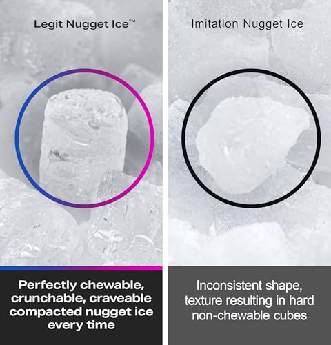 GE Profile Opal 2.0 with 0.75 Gallon Tank, Chewable Crunchable Countertop Nugget Ice Maker, Scoop included, 38 lbs in 24 hours, Pellet Ice Machine with WiFi & Smart Connected, Stainless Steel
