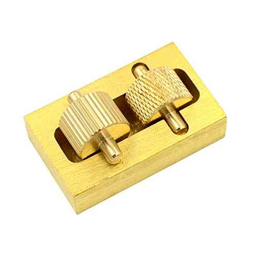 DGOL Leather Craft Brass Oil Painting Box Plus 2 Rollers DIY Mini Leather Edge Paint Tool