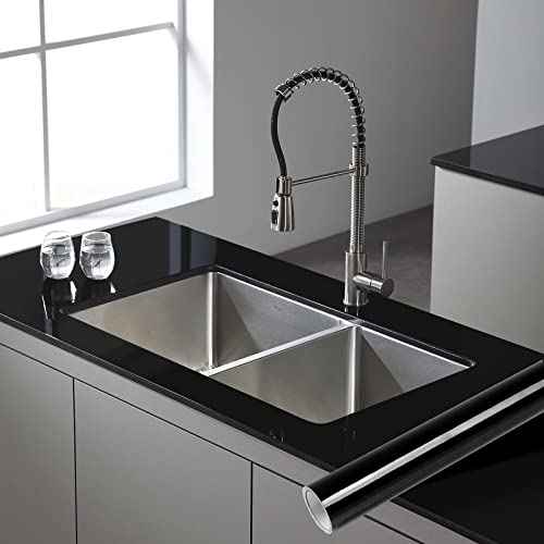 Abyssaly Black Contact Paper Peel and Stick Countertops Glossy Self-Adhesive Removable Wallpaper 15.7 in x 118 in Kitchen Wallpaper for Cabinet Vinyl Film Shelf Paper