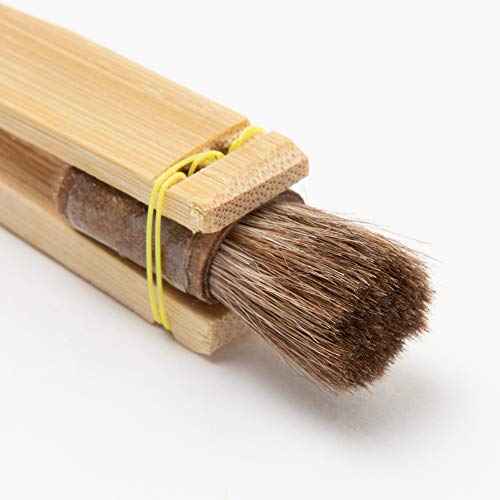 Endo Shoji BHK7501 Brush and Paint Brush, Commercial Use, Bamboo Pattern, Sushi Brush (Horse Hair), 0.4 inches (10 mm), Made in China