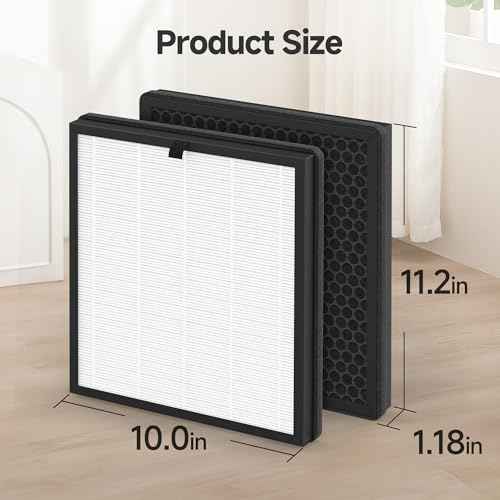 4 Pack F1 Replacement Filters | Compatible with AMEIFU F1 Purifier, Replace Part #?F1F | Double-sided Filtration