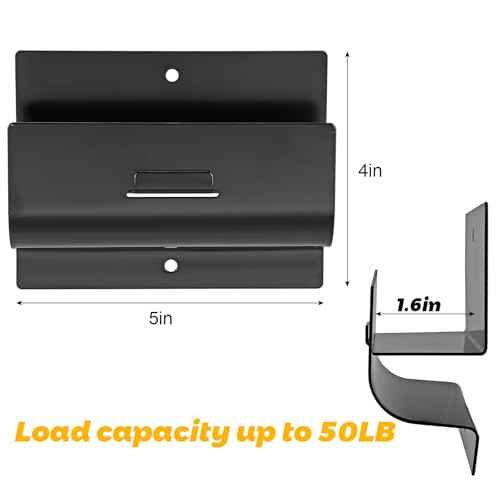 Heavy-Duty Ladder Hanger-Wall Mount Ladder Hooks for Ladder Storage-Wheelbarrow Hangers for Garage Wall-4 Pack(4 P)