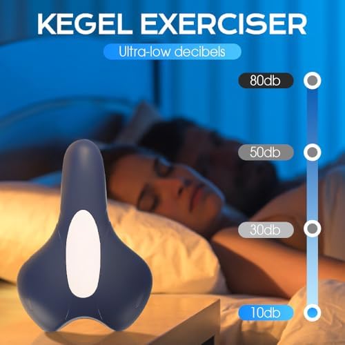 Pelvic Floor Trainer for Women, Pelvic Floor Muscle Trainer, Cushion Type Kegel Trainer, Pelvic Floor Exercise for Women and Men, Intelligent Remote Control Exerciser (Black)