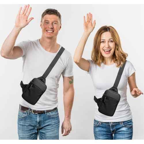 Mini Sling Bag for Men Women, Waterproof Utility Crossbody Backpack Chest Bag for Hiking Travel Sports Running