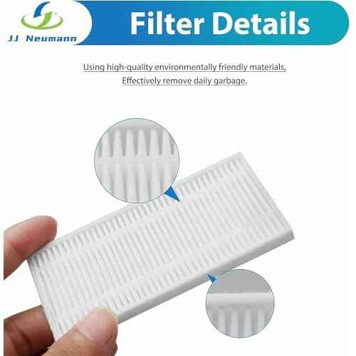 Replacement Parts Compatible with eufy Robot Vacuum C10, 8 Filter Sets + 8 Side Bruhses + 2 Rolling Brushes + 8 Dust Bags accessories for C10 with Self Emptying