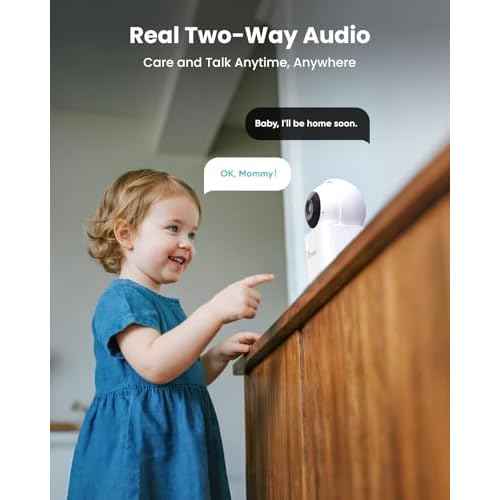 3K Indoor Security Camera 2Pack, 360¡Æ Pan/Tilt WiFi Camera for Home Security, 2.4/5GHz Pet/Dog/Baby Camera with Phone App, Night Vision, Two-Way Audio, 24/7 SD/Cloud Storage, Works with Alexa