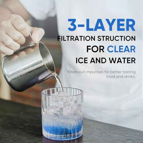 PUREPLUS Compatible with 4396841, 4396710, Everydrop¢ç Filter 3, EDR3RXD1, 46-9083, 46-9030, 9030, 9083, Refrigerator Water Filter, 4Pack