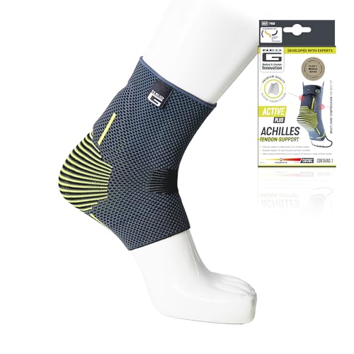 Neo-G Achilles Tendon Support With Silicone Tendon Cushion - Achilles Tendonitis Brace Ankle Support For Men And Women â Targeted Ankle Compression Sleeve - Breathable - Active Plus (Small)