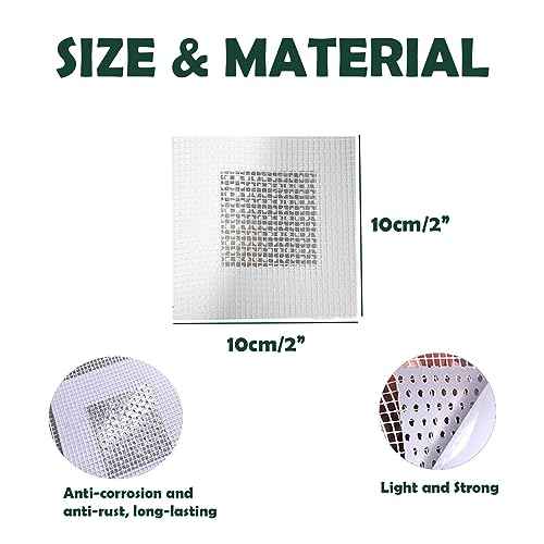 3 Pcs 2 Inch Wall Patch Repair,Drywall Repair Patch Self Adhesive Drywall Patch and Fiberglass Repair Kit,Heavy Duty Dry Wall Hole Repair Patch for Drywall Plasterboard,Plaster Dent Repair
