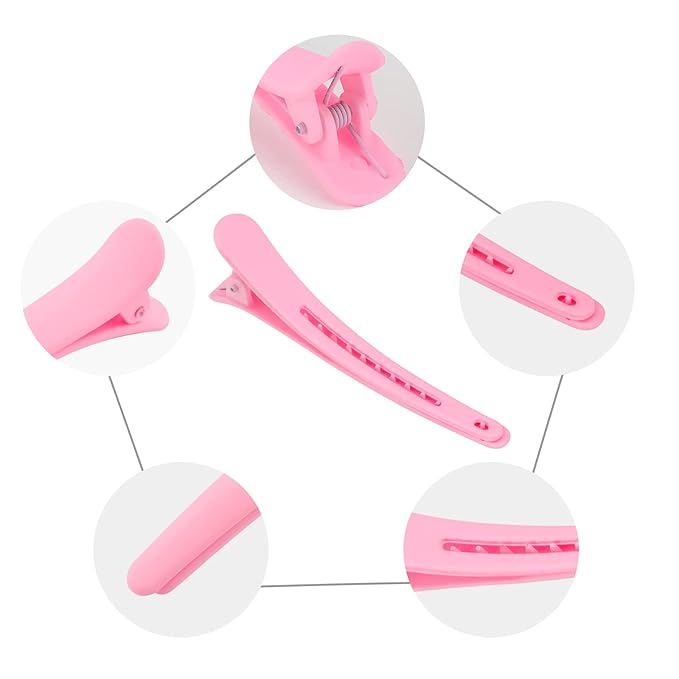 YISSION 12 PCS Hair Clips for Styling Sectioning, 3.1 Inch Matte Alligator No Crease Duck Billed Hair Clips, Hair Barrettes for Women Girls