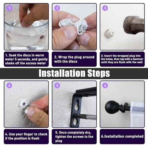 Drywall Anchor Repair Kit - Complete Anchor Patch Solution, Drywall Screw Hole Filler for Quick Patching, 30 Pcs Diameter 3.35 Inches