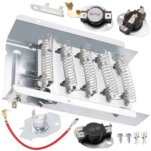 Dryer Heating Element Kit Replace for Whirlpool WED7300DW1 WED7300DW0 WED7000DW1 WED6200SW0 WED7000DW2 WED7000DW0 WED5600SQ0 WED6200SW1 WED5320SQ0 WED5321SQ0 WED5500SQ0 WED5510VQ0
