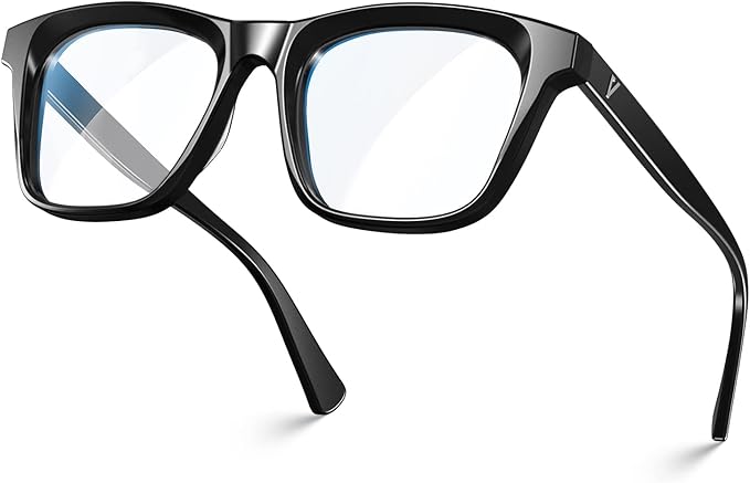VISOONE Square Blue Light Blocking Glasses TR90 Clear Lens for Women Men BONA