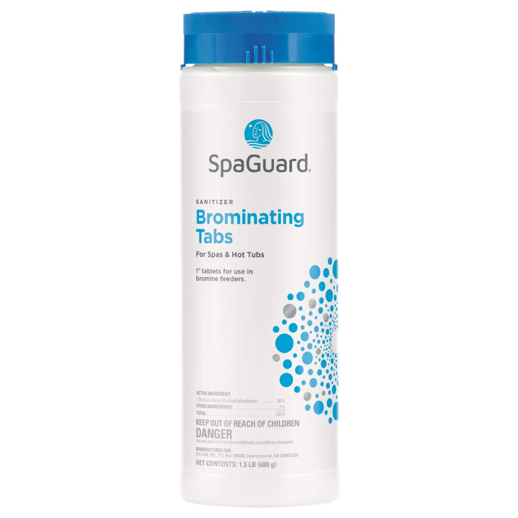 SpaGuard Brominating Tablets, 1.5 lb, Dissolves Gradually for Continuous Protection, Suitable for Spas and Hot Tubs