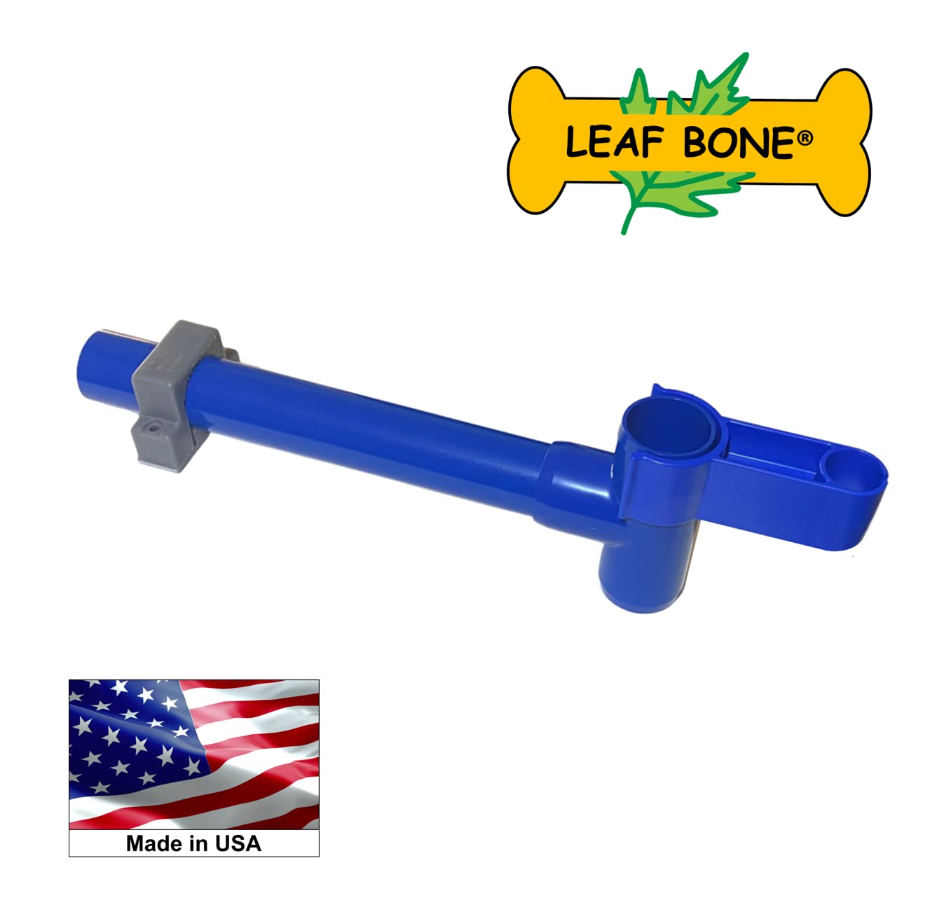 LEAF BONE – Leaf Skimmer Kit for Above Ground Pools and In-Ground Pools, Hands-Free Pool Skimmer holds your Leaf Rake Net to skim floating debris, Fits Most Leaf Nets (Net Not Included)