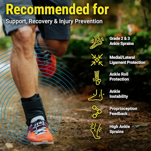 APX Sprained Ankle Brace - No Lace, Figure-8 Wrap, Adjustable Compression Ankle Support, Stabilizer for Men & Women, Sprain Prevention, Recovery, For Running, Volleyball, Pickleball, Soccer (XLarge)