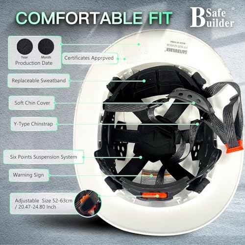 Full Brim Hard Hats Construction Hardhats Safety Helmet Vented Adjustable Lightweight Sunshade Work Caps Industrial Head Protection ANSI Approved