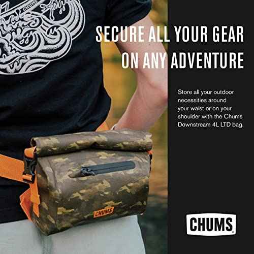 Chums Unisex Chums Downstream 4l Rolltop Dry Bag Shoulder Bag Waist Pack, Gray/Blue, One-Size
