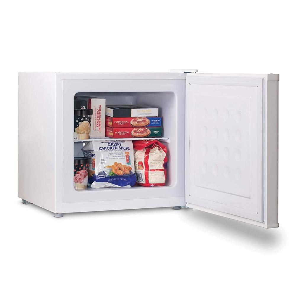 Commercial Cool CCUK12W 1.2 Cu. Ft. Upright Freezer with Adjustable Thermostat Control and R600a Refrigerant, White