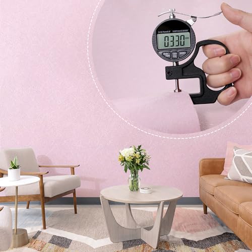 Yun-aeon Pink Silk Peel and Stick Wallpaper 17.3"x120" Embossed Textured Contact Paper Removable Waterproof Self Adhesive Vinyl Wallpaper for Bedroom Kitchen Cabinet Furniture